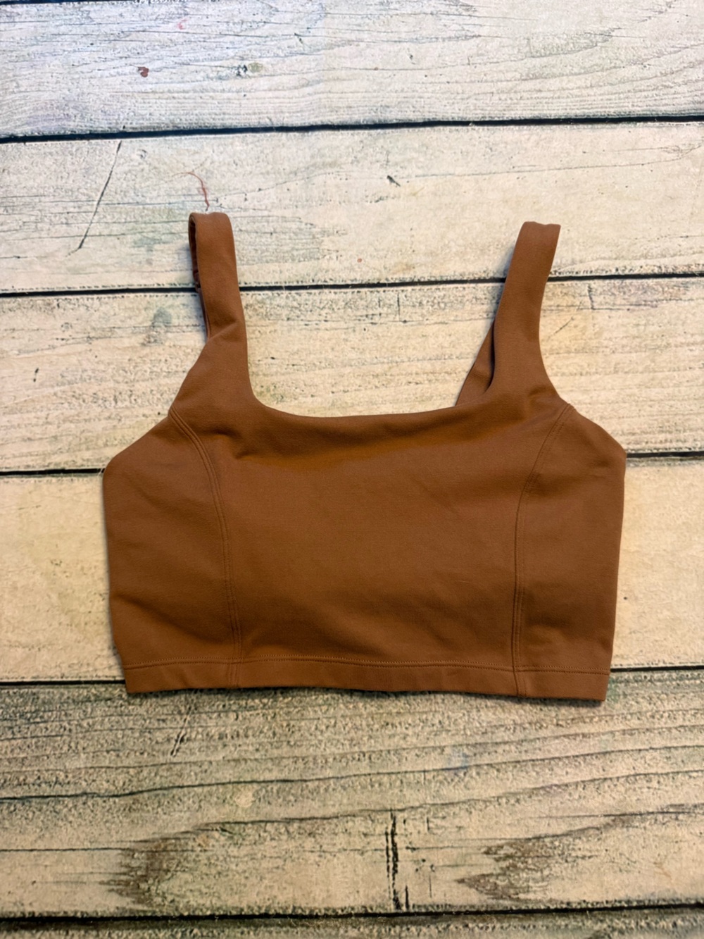 Offline brown active wear spots bra. S